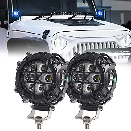 【新品】4 インチ LED ワークライト 42W ライトポッド フォグランプ 作業灯 12V/24V 丸形 フォグランプ オフロードスポットドライビング フォグランプ For ジープクロスカントリー ATV SUV ATV ジープボート(2個 37f3b780