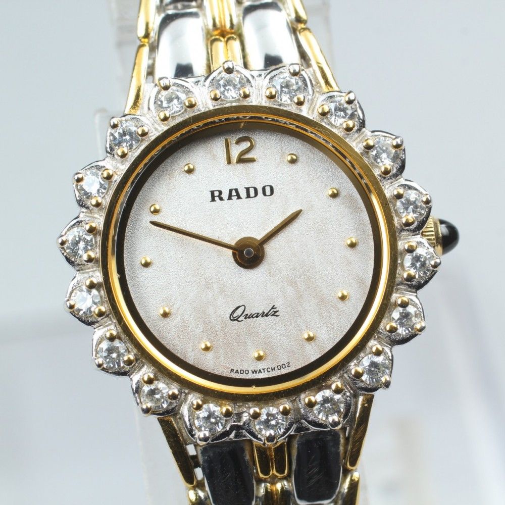 【稼働品】RADO 133.9700.2 ダイヤモンドベゼル クオーツ レディース #13484