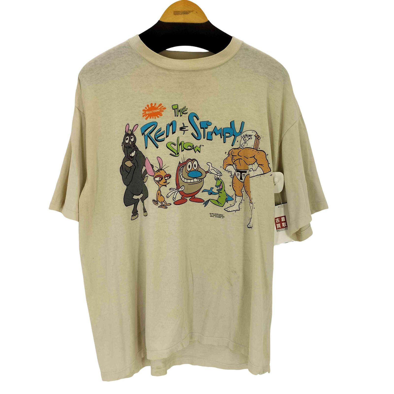 ベルトン BELTON 90s USA製 両面キャラクタープリントS/Sカットソー メンズ XL