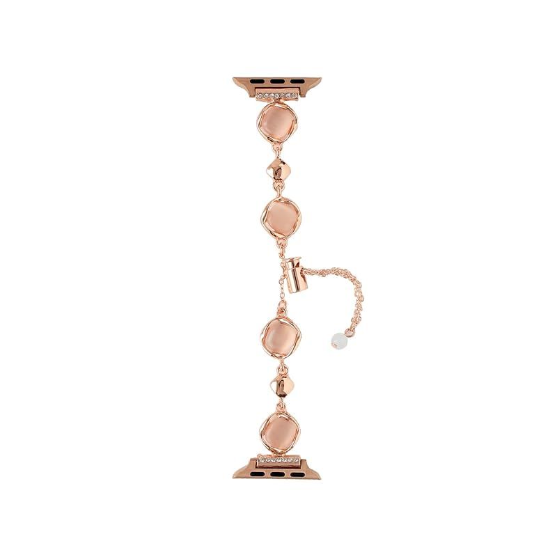 [テキスタリアン] アップルウォッチ 互換 バンド キャッツアイ デザイン ブレスレット ピンクゴールド 38/40/41mm aa-1190all-aa-1192 1