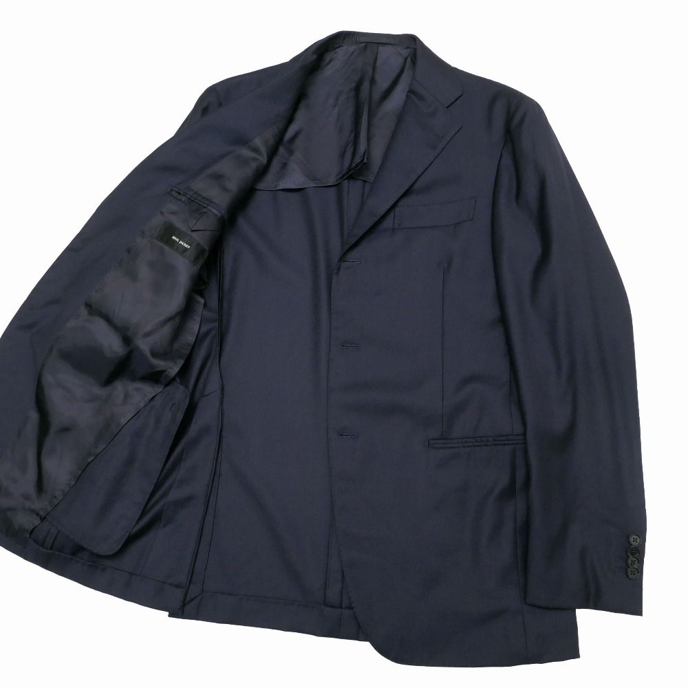 RING JACKET テーラードジャケット 50 日本製 シルク混　ネイビー 2024 Spring & Summer – Hopsack Navy Jacket – | RING JACKET（リング