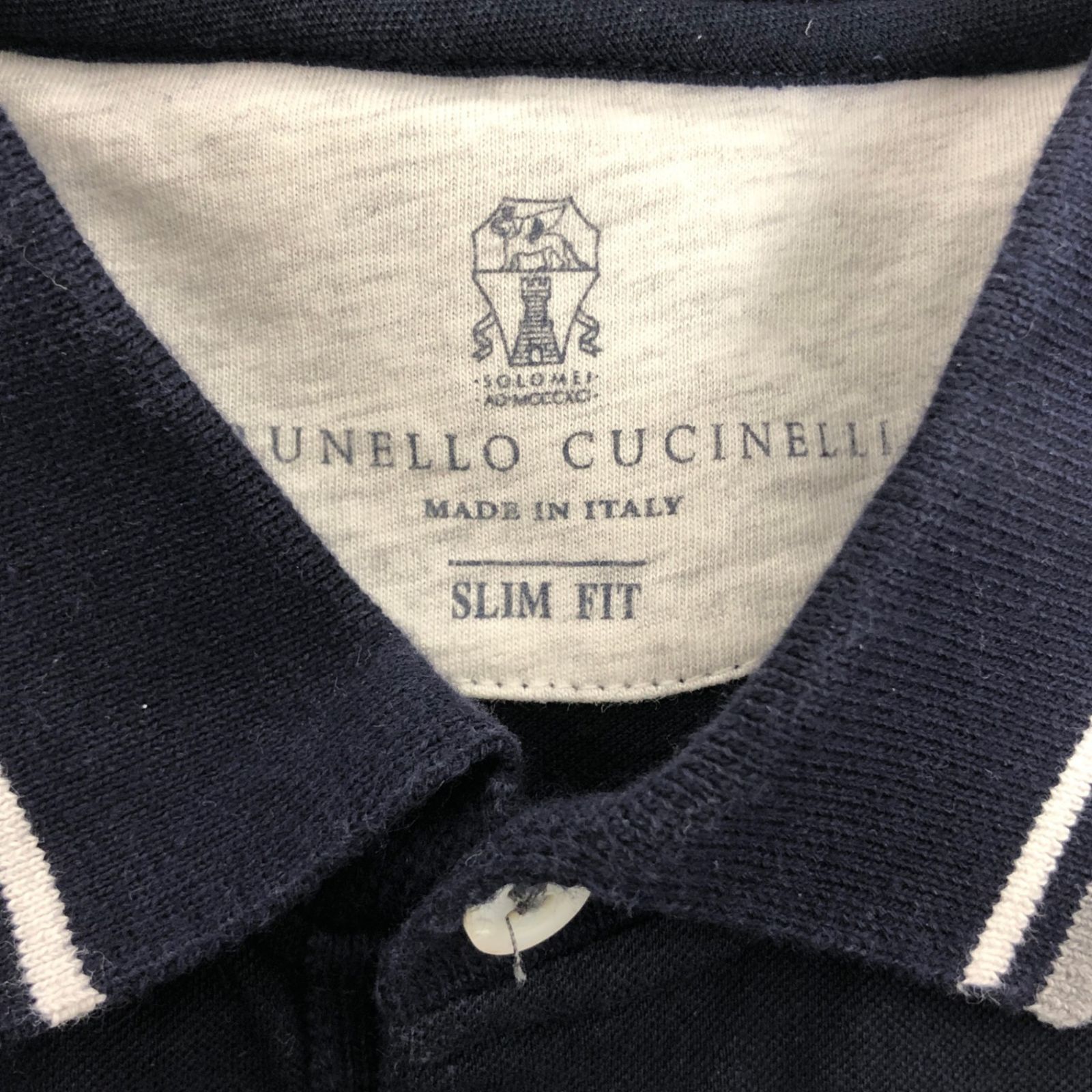 Brunello Cucinelli/ブルネロクチネリ/ポロシャツ/SLIM FIT/ネイビー
