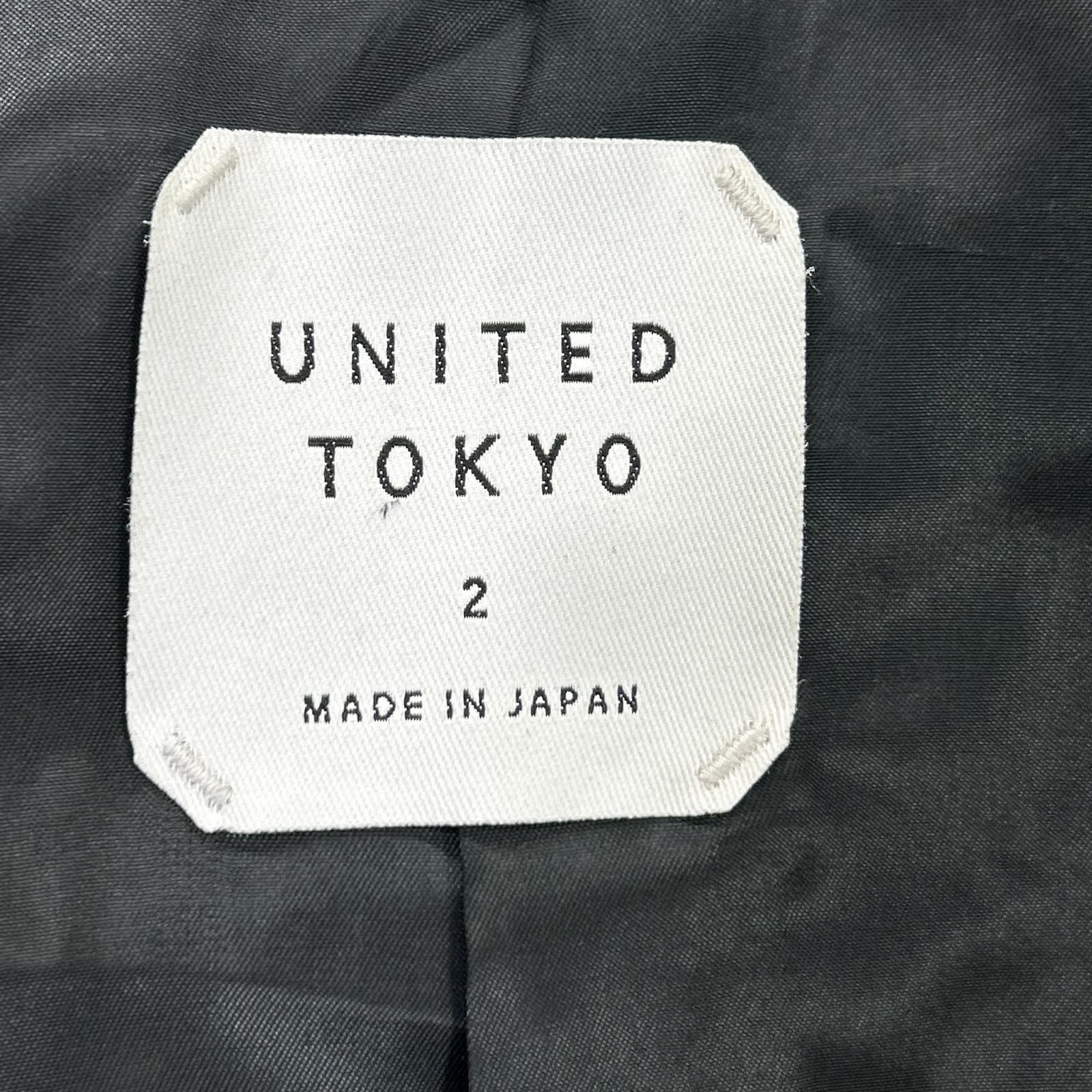 UNITED TOKYO　ユナイテッドトウキョウ　133552001 ブラック ラムレザー シングルライダース　2