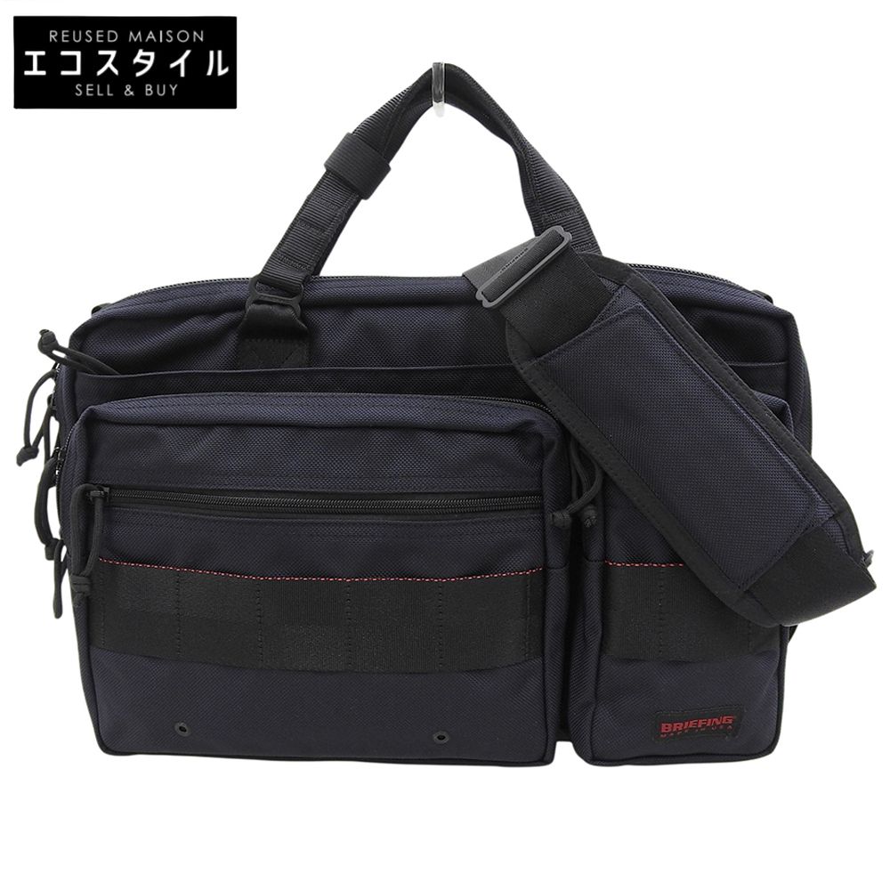 BRIEFING ブリーフィング 美品 1050デニール バリスティックナイロン MOBILE LINER 13 2WAY ビジネスバッグ ブリーフケース 紺 BRA213B05