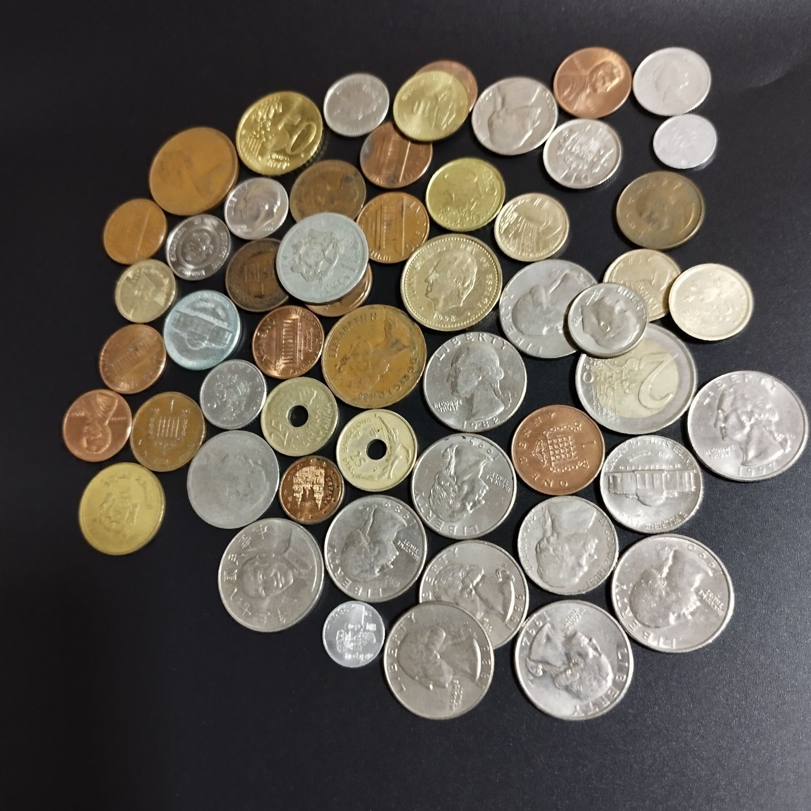 古銭】外国コイン 海外硬貨まとめ売り 約40〜50枚前後 セット 古銭