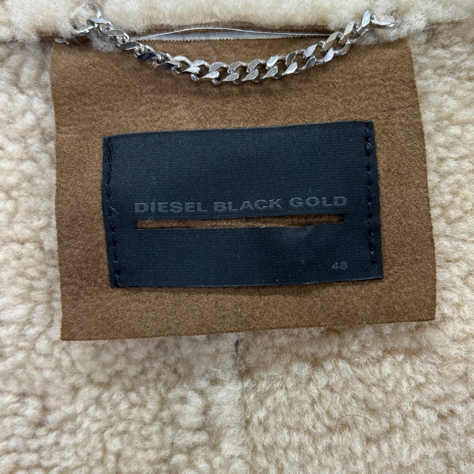 DIESEL BlackGold ディーゼルブラックゴールド ベージュ スエードボア