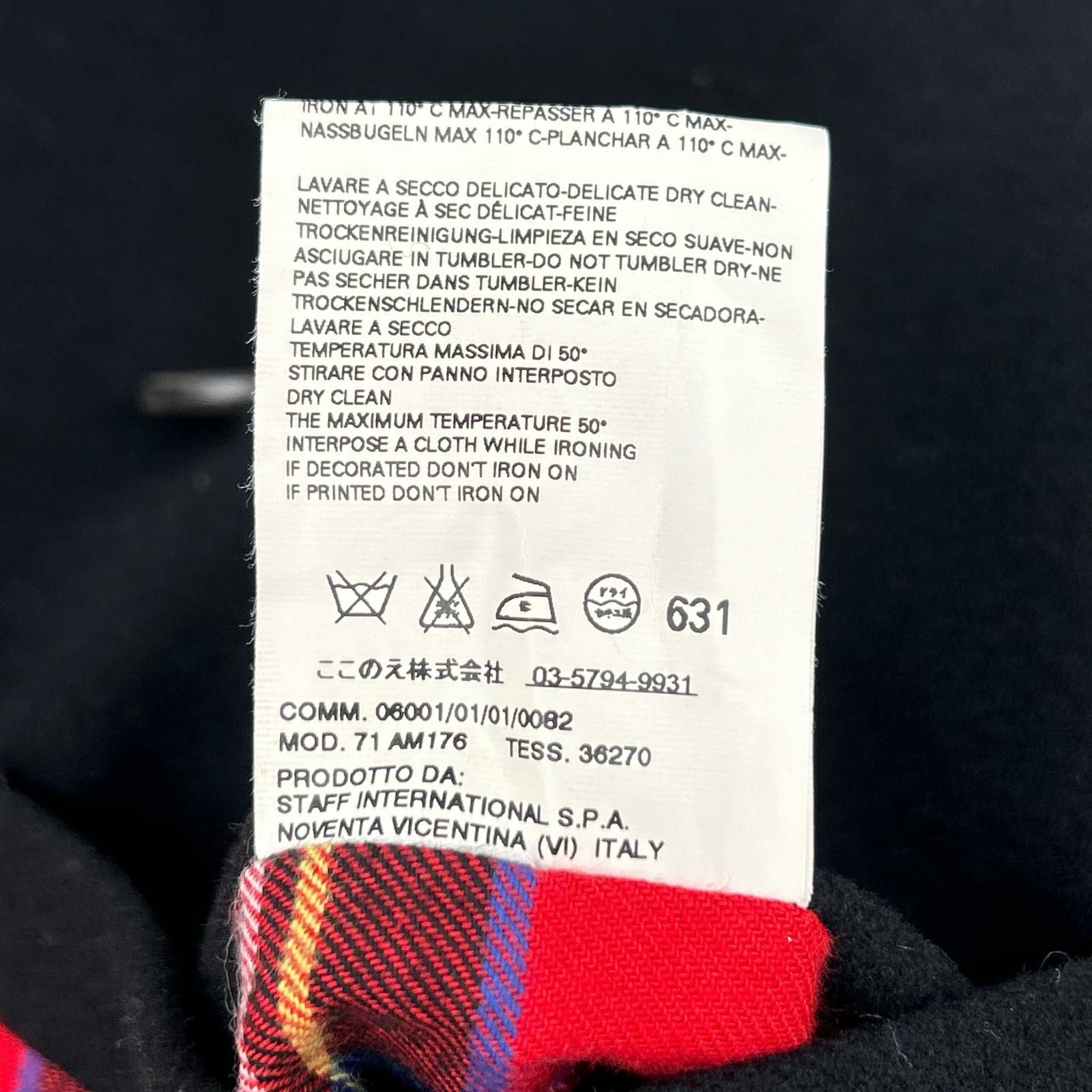 DSQUARED2 ディースクエアード 08AW 71AM176 ブラック ウール 10B