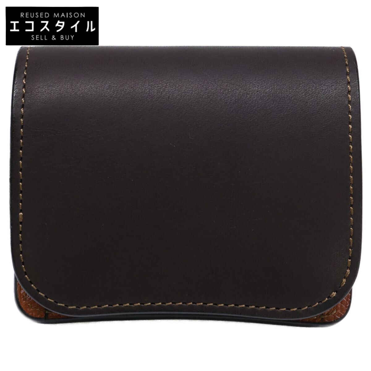 WILDSWANS　ワイルドスワンズ　【新品同様/直営店数量限定】CSS-PALM/NOV/EBExESD/CAM パーム ノボナッパカーフ/型押しサドルプルアップ ミニ財布