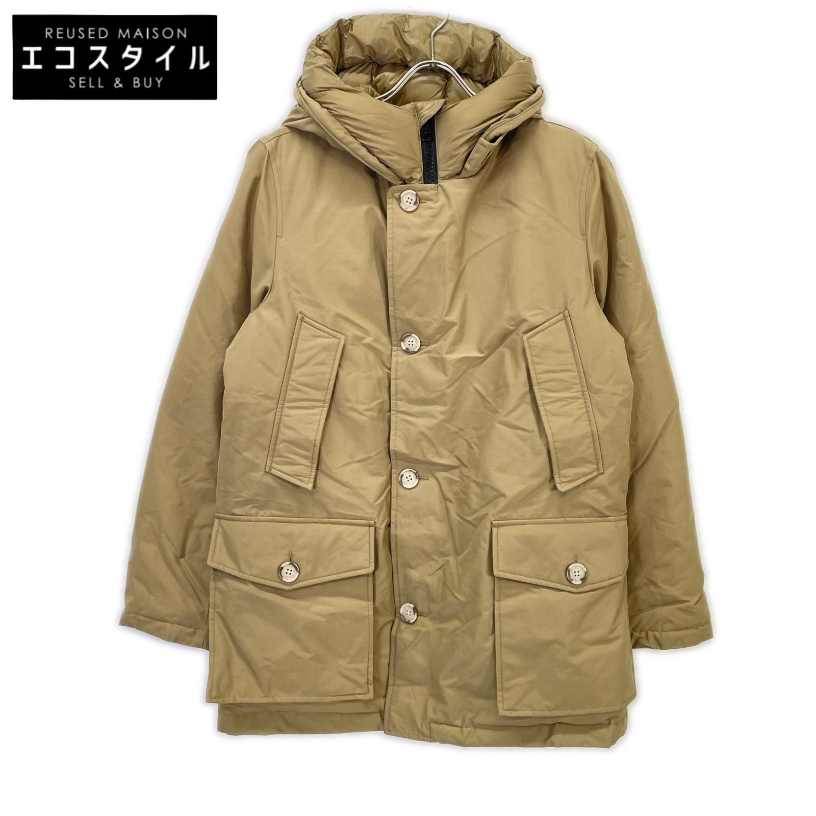 WOOLRICH　ウールリッチ　WOOU0727 23AW ベージュ/ELMWOOD BROWN NEW ARCTIC PARKA NF ニュー アークティック パーカ ノーファー ダウンジャケット　L