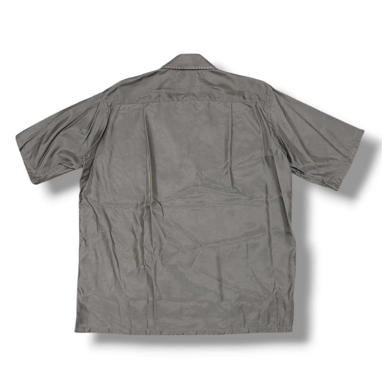 参考上代37400円 未使用 YOKE 25SS COLORBLOCK OPEN COLLAR SHIRT