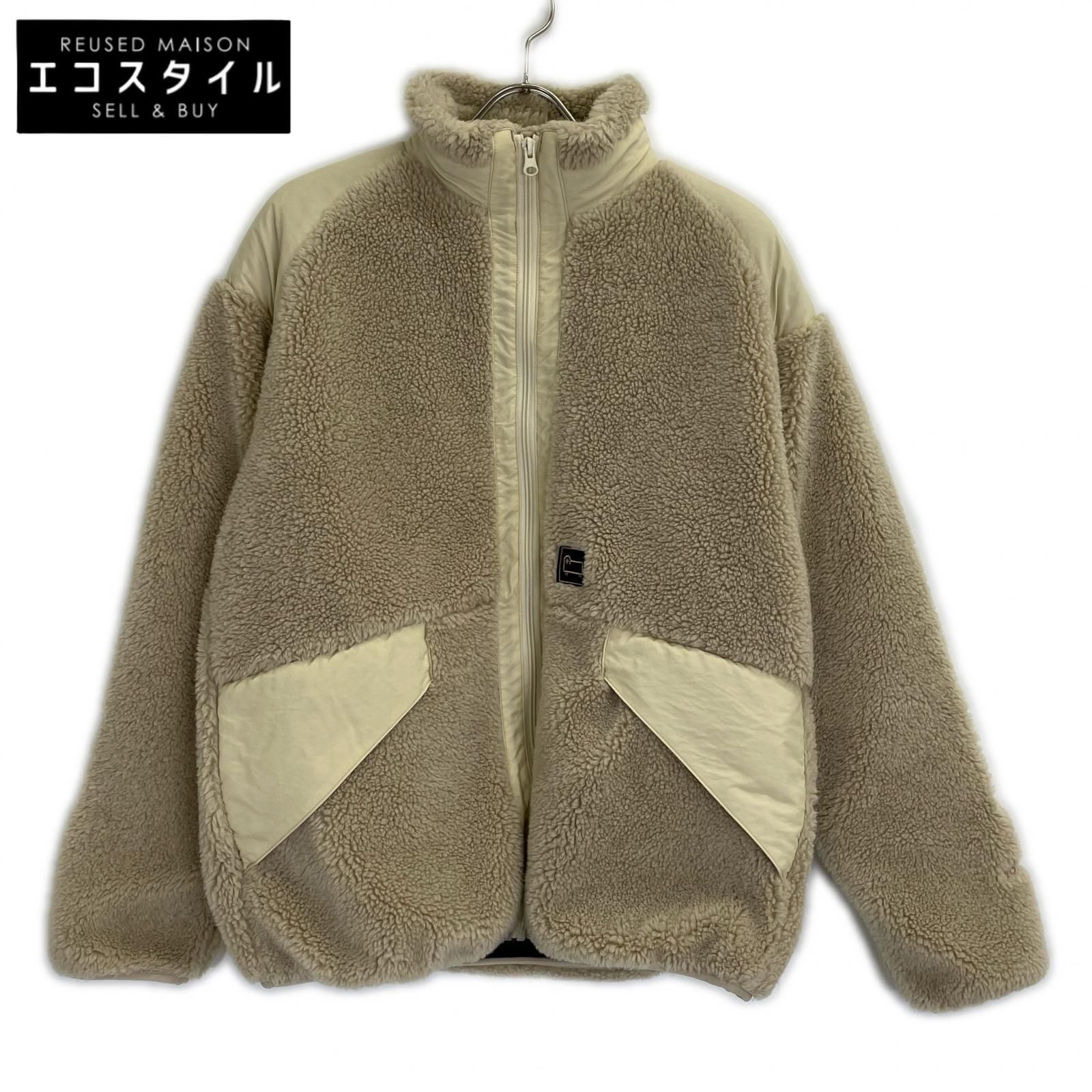 WOOLRICH　ウールリッチ　WJOU0075BE アイボリー TERRA PILE FLEECE JACKET ボアフリースジャケット　S