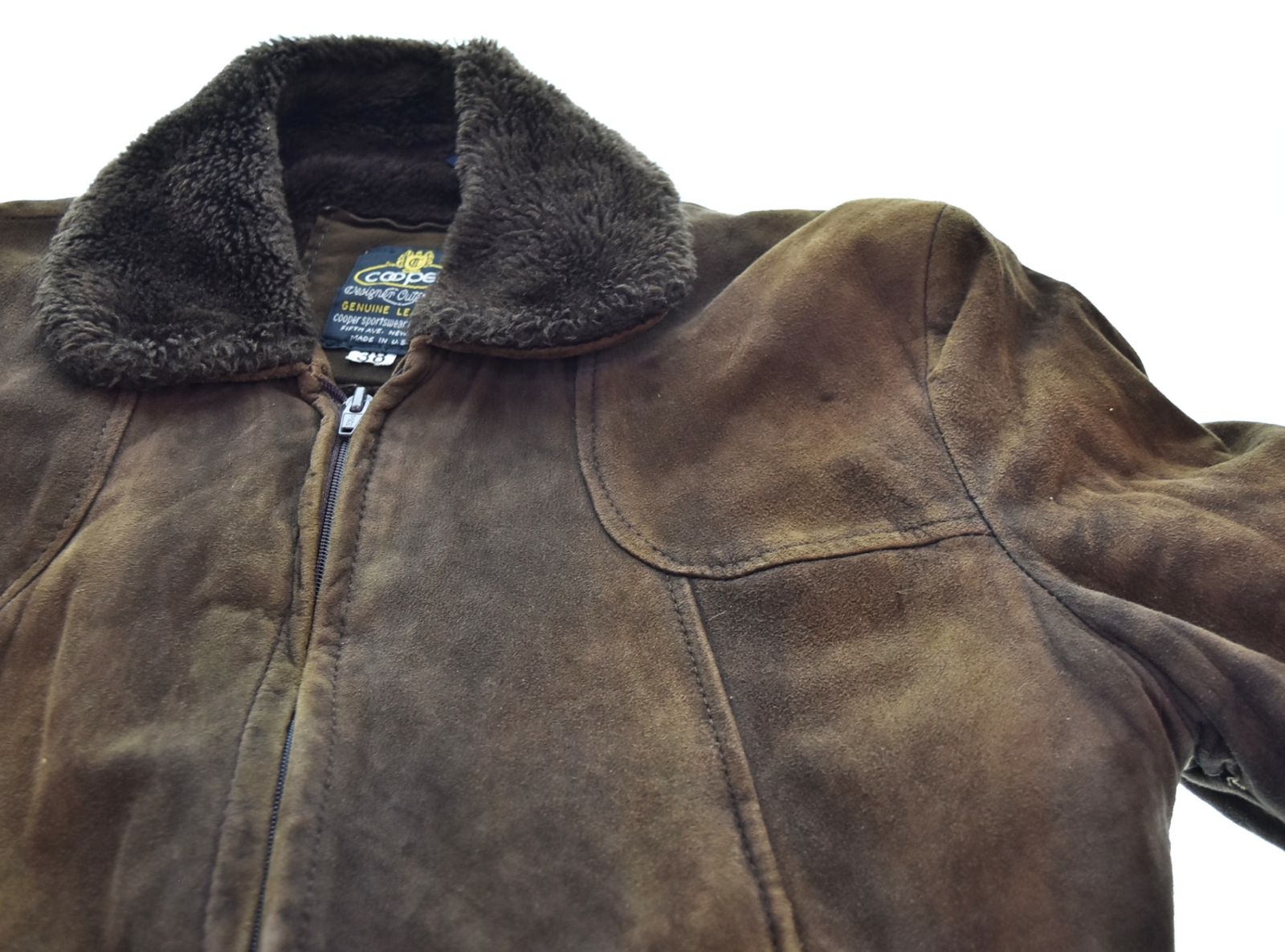 US US古着 USA製 Cooper Suede leather Jacket クーパー スウェード