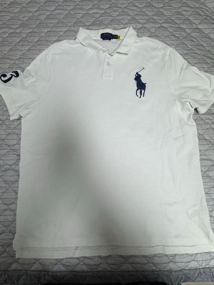 POLO RALPH LAUREN ポロラルフローレン 白 ビックポニー 半袖 カラーTシャツ