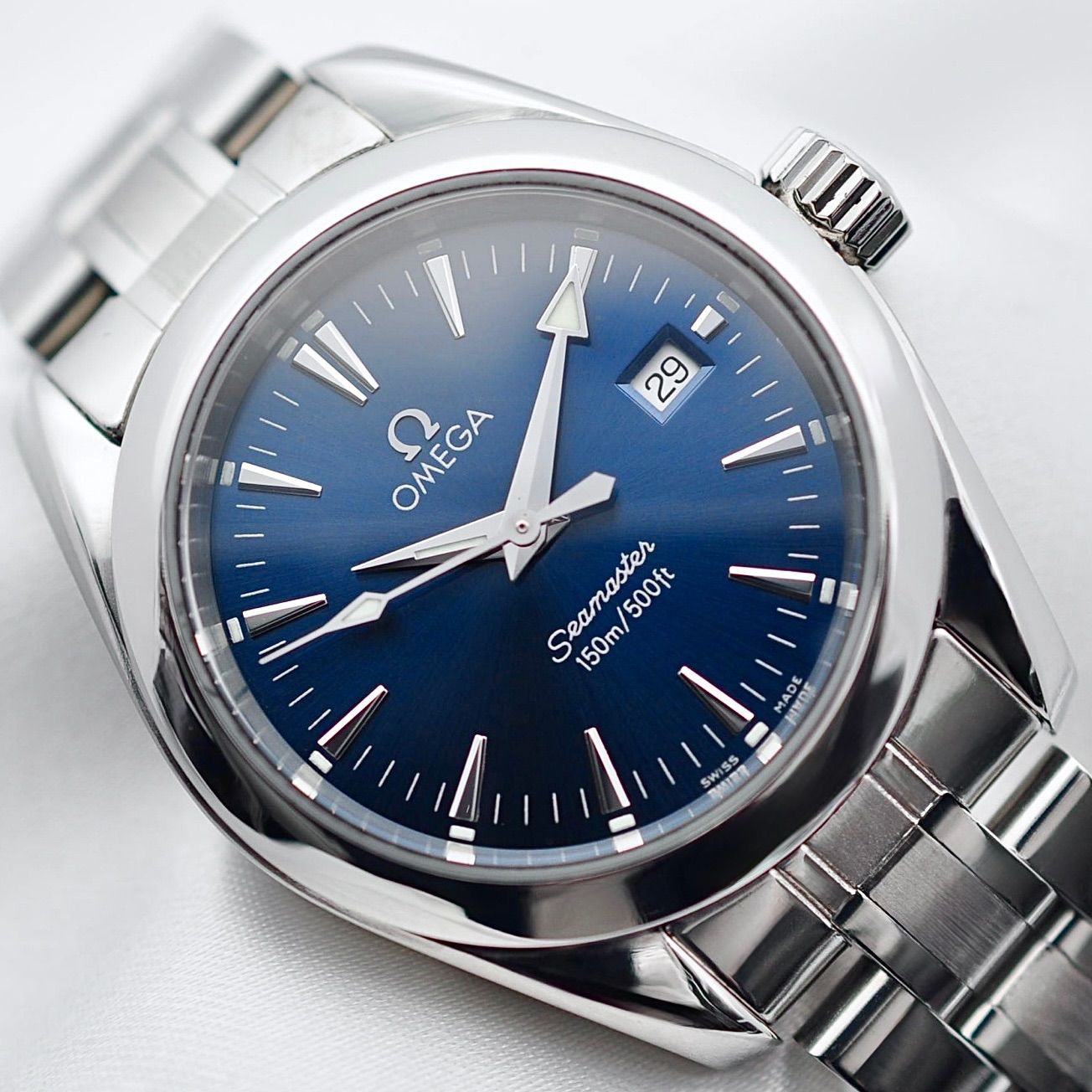 OMEGA 新品同様 2577.50 シーマスター アクアテラ ネイビー OMEGA 新品同様 2577.50 シーマスター アクアテラ ネイビー W00226