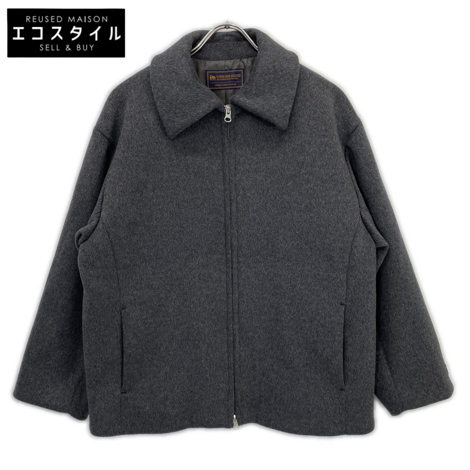 JOURNAL STANDARD relume　ジャーナルスタンダード レリューム　チャコール 25-020-462-7020 スーパーファインメリノ ジップアップコート　F