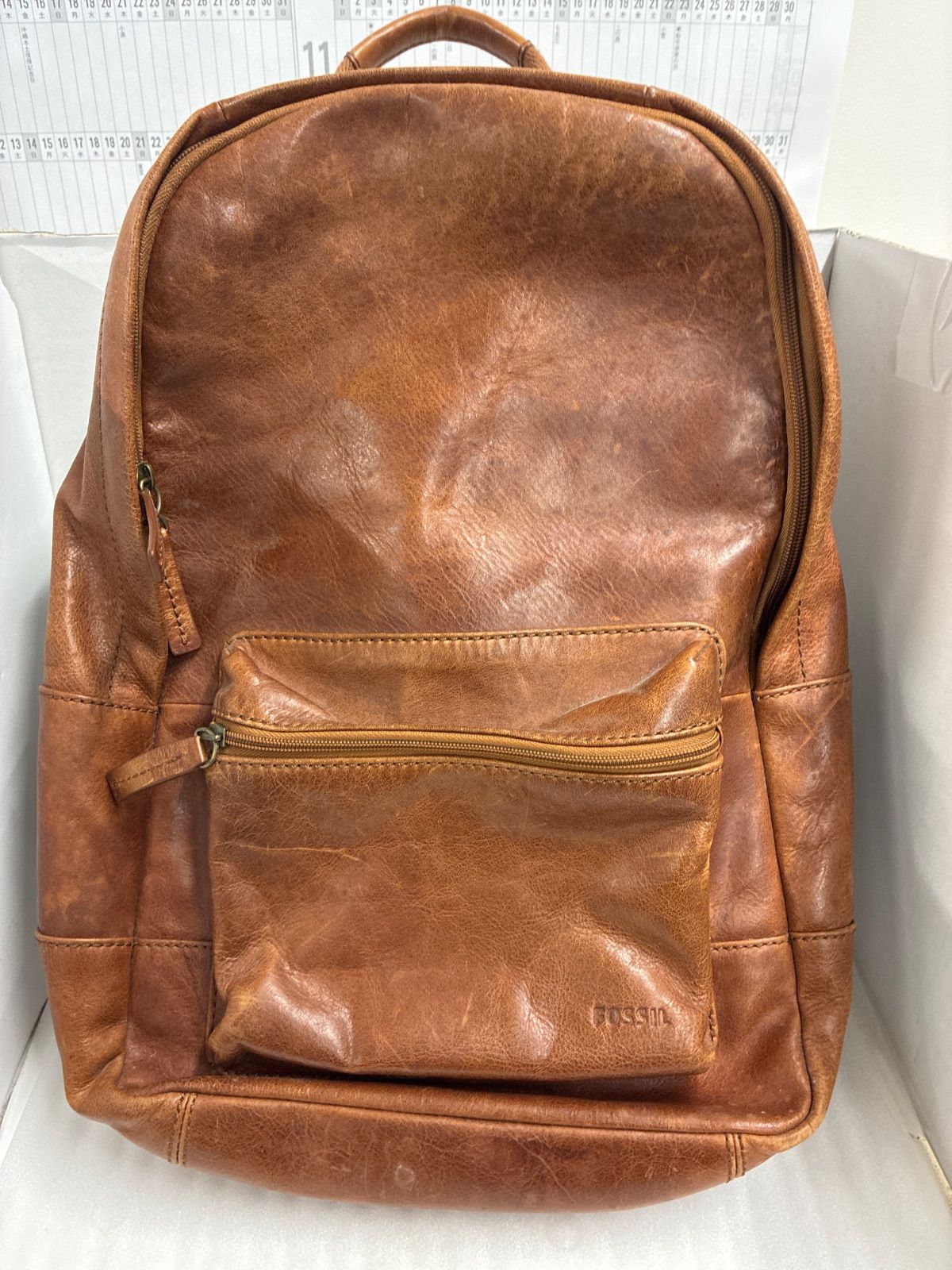 FOSSIL レザーバックパック