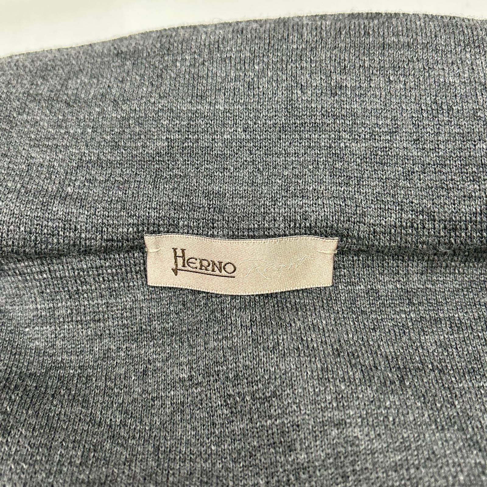 HERNO　ヘルノ　JP003UR ウォーターレペレントナイロンライトダウンハイブリッド フーディーブルゾン　46