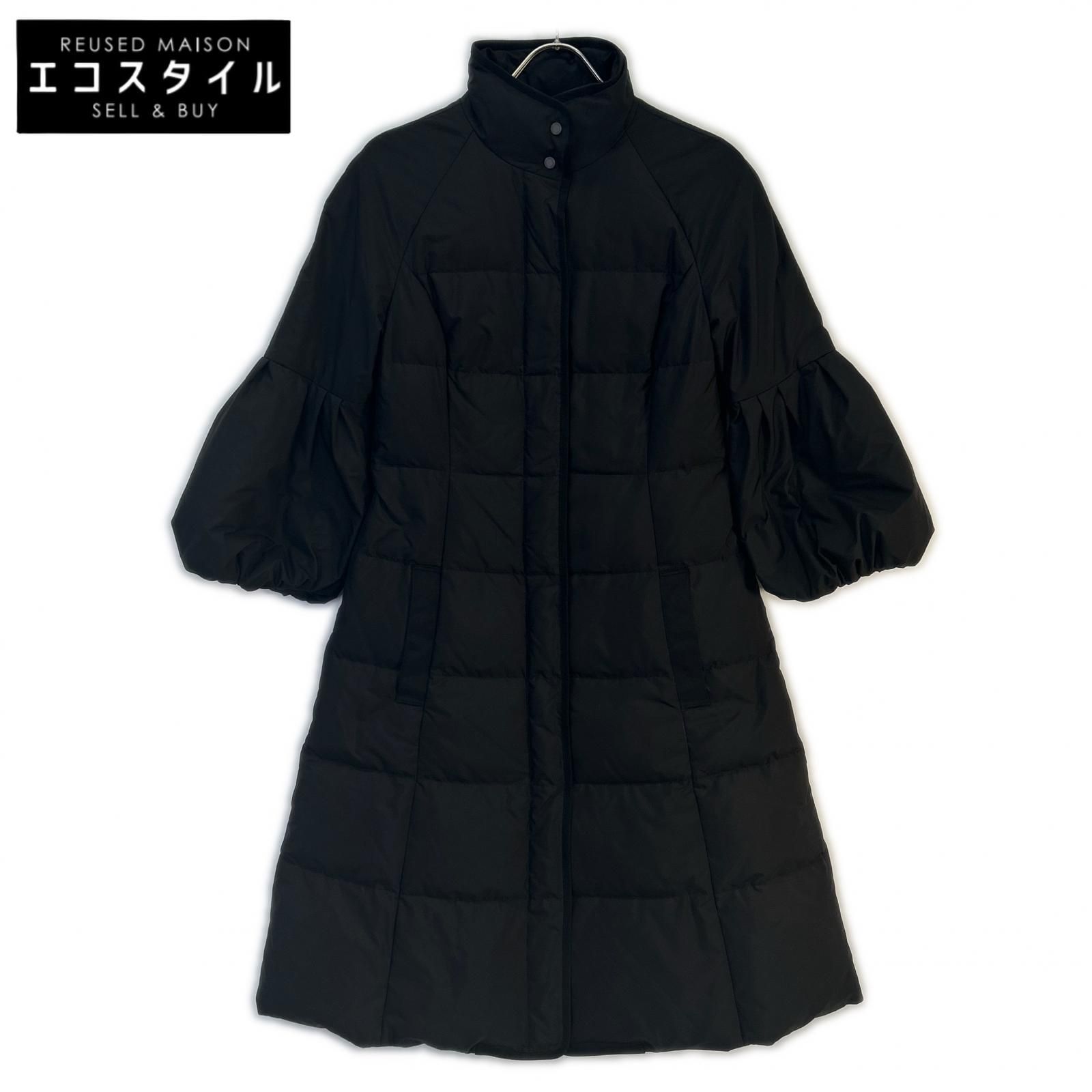 FOXEY NEW YORK　フォクシーニューヨーク　35316 ブラック ベルスリーブダウンコート　38
