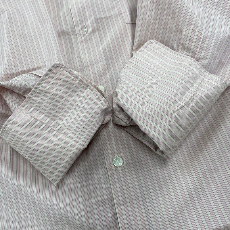 中古品】 AURALEE オーラリー FINX POLYESTER STRIPE SHIRT A23SS04PS