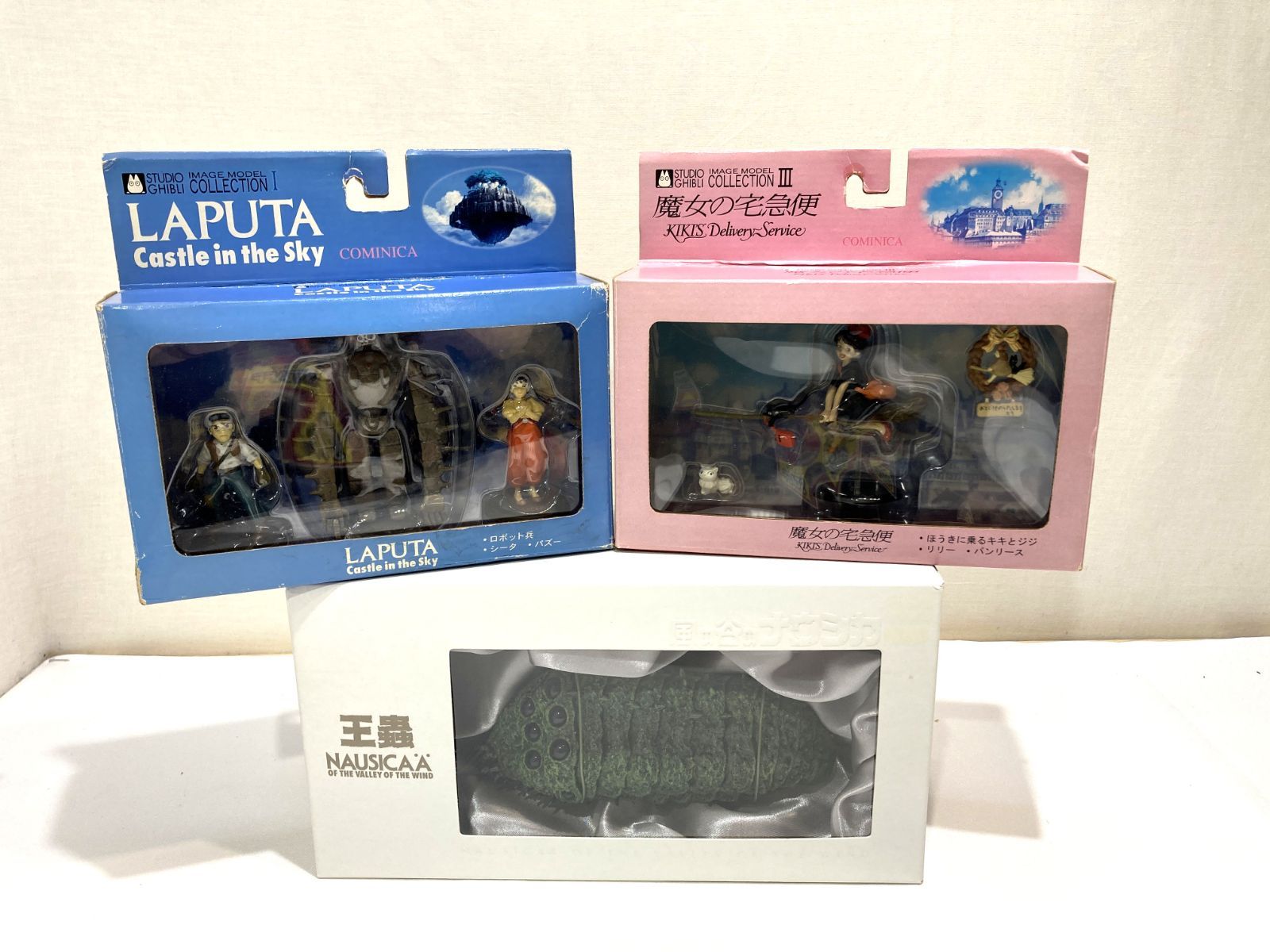 [高松30-0019] コミニカ スタジオ・ジブリイメージモデルコレクションフィギュア 魔女の宅急便 天空の城ラピュタ 風の谷のナウシカ 3種セット[中古/100] 7,000円
