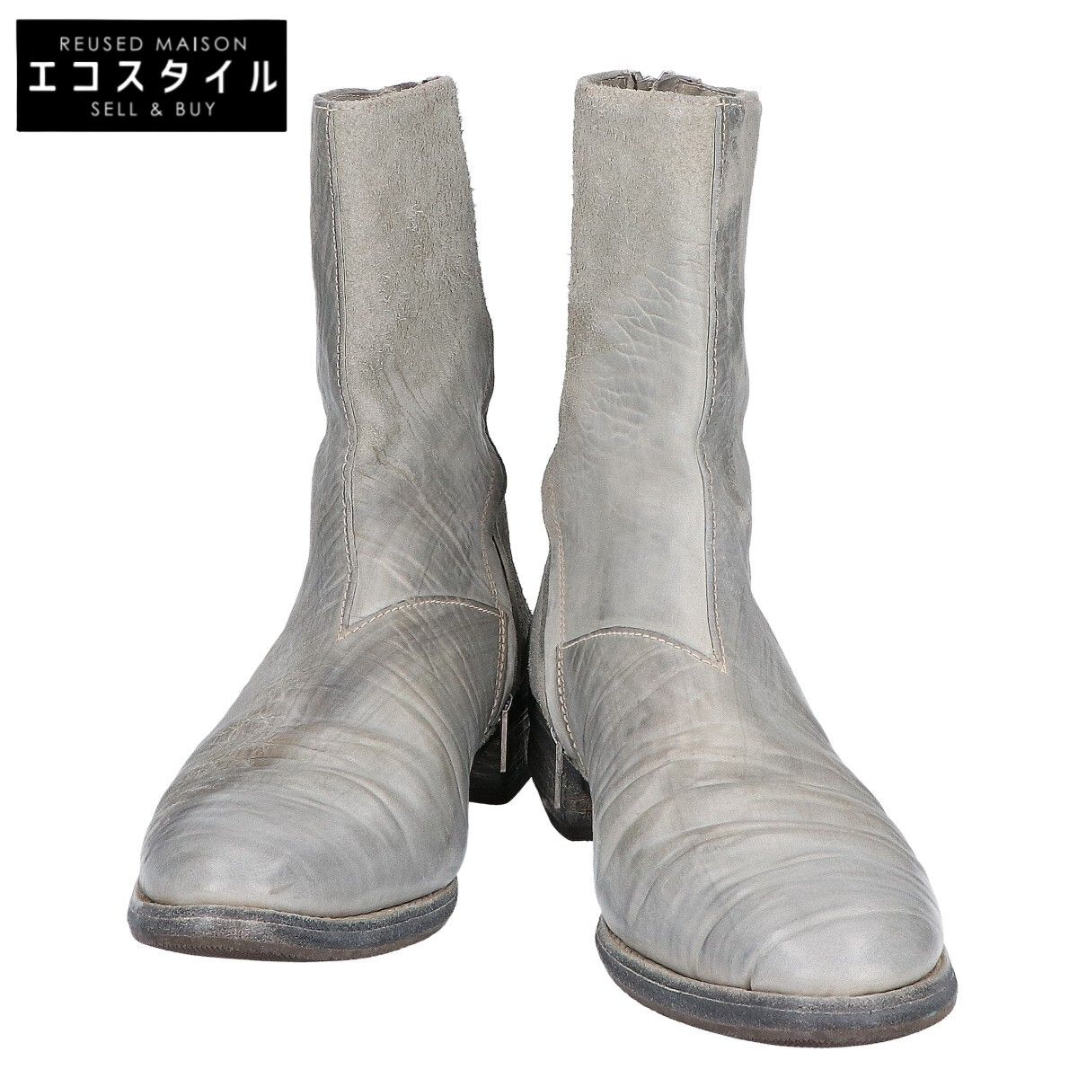 CAROL CHRISTIAN POELL　キャロルクリスチャンポエル　OBJECT DIAGONAL ZIP GOODYEAR BOOTSDYED UNLINED　23