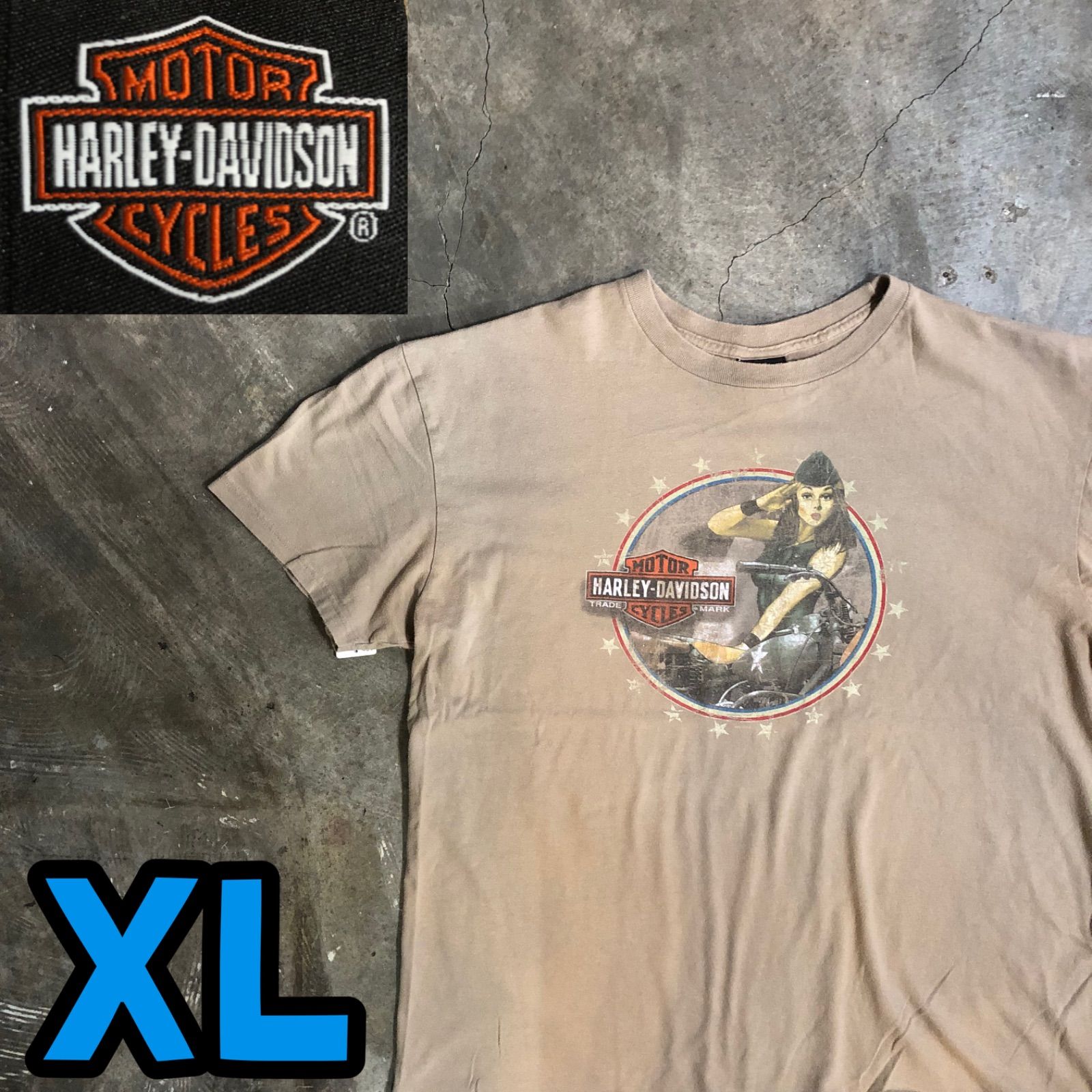 T8400 HARLEY-DAVIDSON Tシャツ ピンナップガール