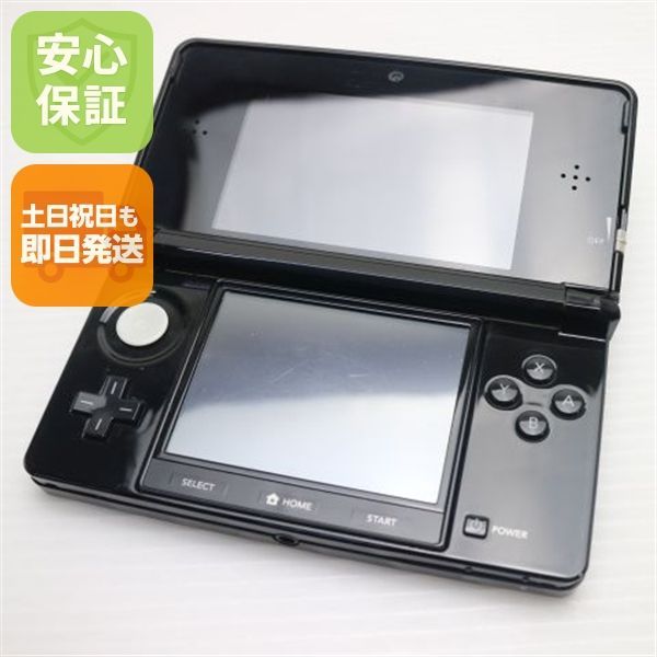 良品中古 ニンテンドー3DS クリアブラック 即日発送 game 任天堂 本体 土日祝発送OK 05000