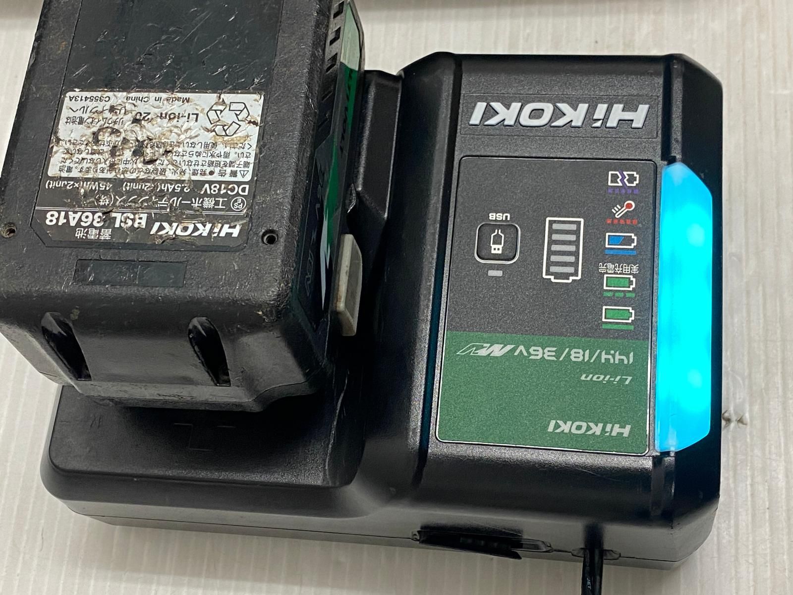 中古品】HiKOKI ハイコーキ 36V 100mm ディスクグラインダ G3610DA