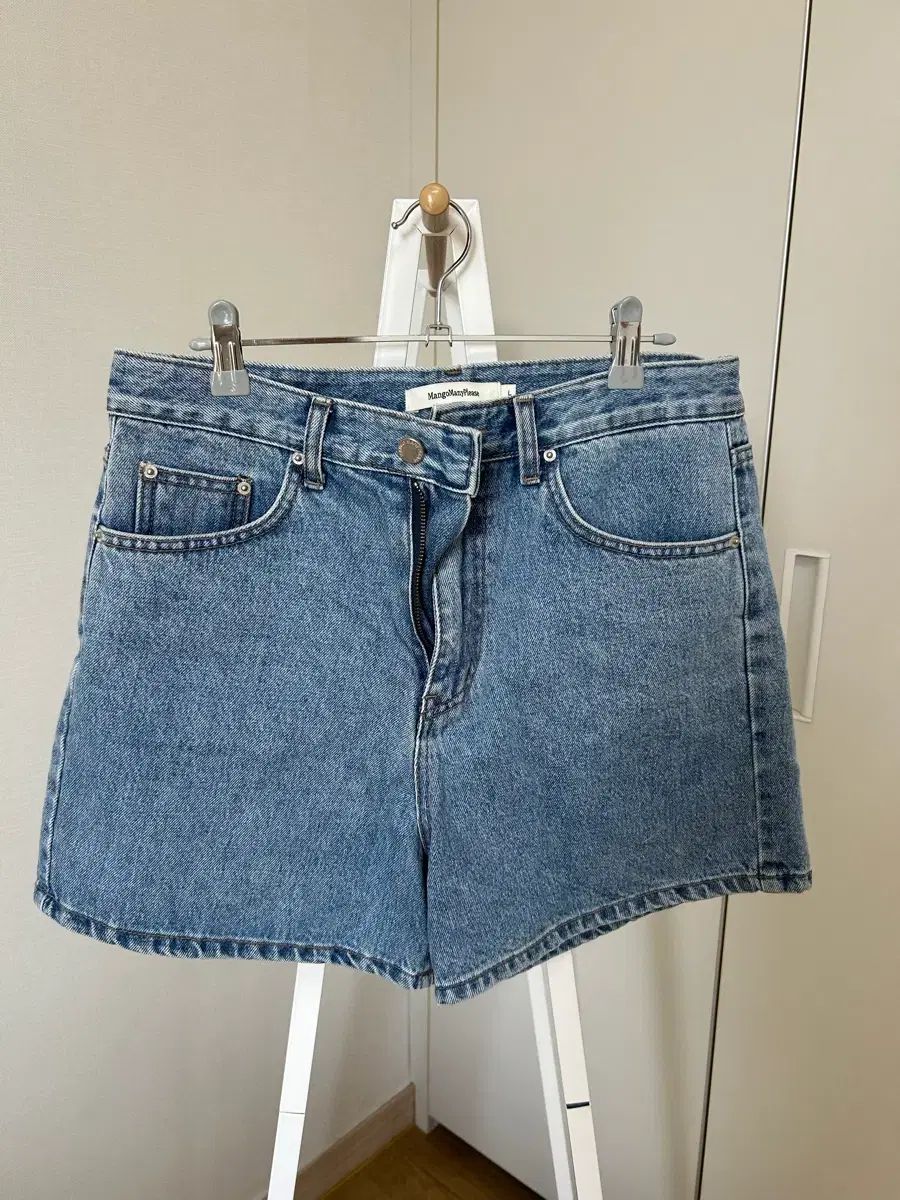 MangoManyPlease MID BLUE DENIM ハーフパンツ