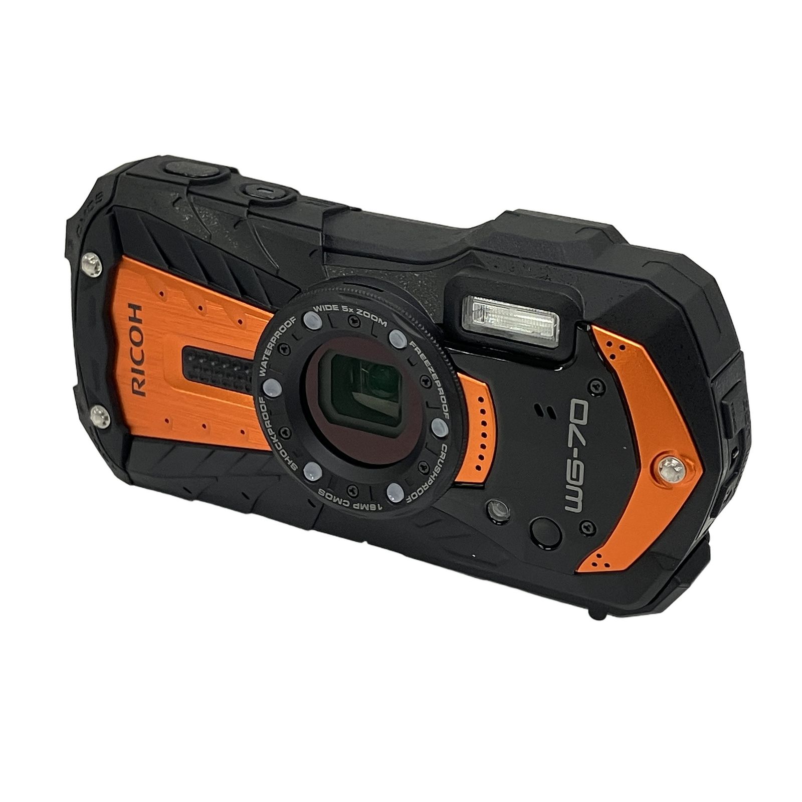 RICOH WG-70 タフカメラ 防水デジカメ 2020年製 カメラ コンデジ 1/2.3型 CMOS 2.7型 中古 美品 T11255785
