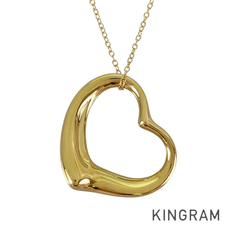 ティファニー TIFFANY&Co. エルサ ペレッティ オープンハート K18YG ロングネックレス sss【中古】