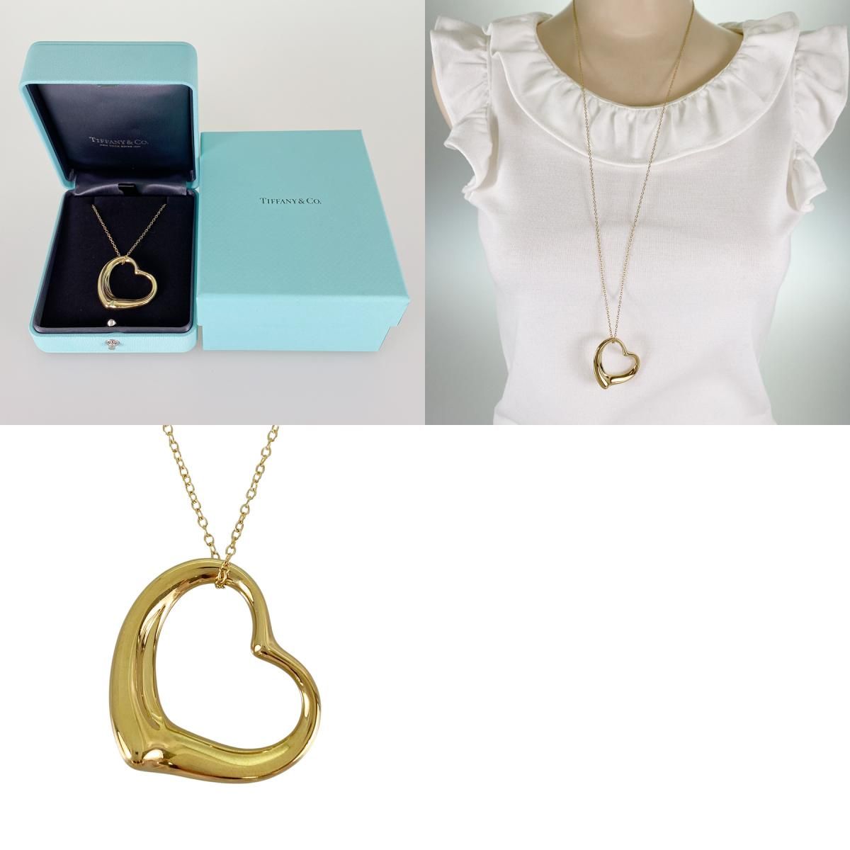ティファニー TIFFANY&Co. エルサ ペレッティ オープンハート K18YG 