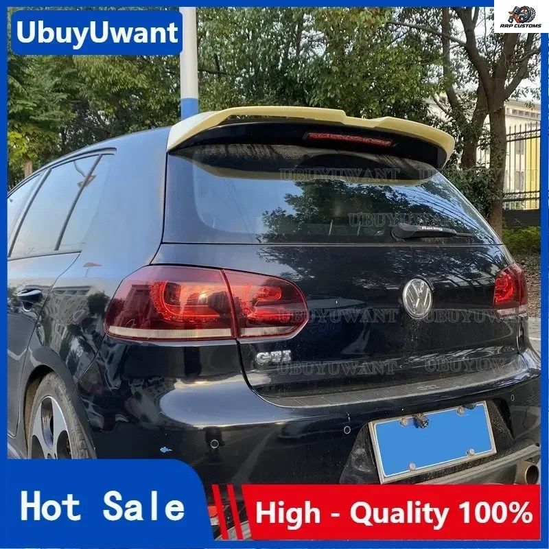 ABS製カーリアルーフスポイラーウィンドウトランクウィングフォルクスワーゲンVWゴルフ6 VI GTI MK6 GTI 2010 2011-2013年モデルのみゴルフ