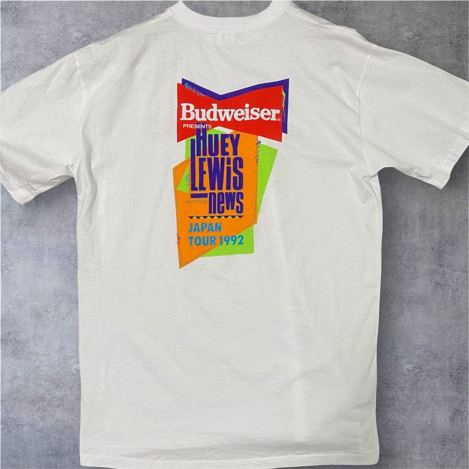 90s Budweiser Huey Lewis and the News JAPAN TOUR 1992 Tシャツ 