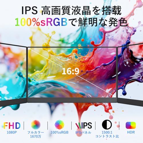 新品】モバイルモニター 15.6インチ モバイルディスプレイ 卓上