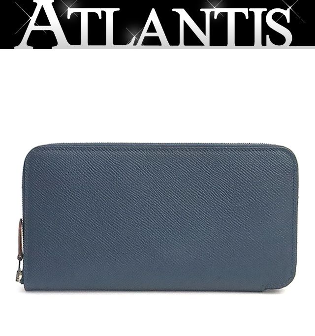 【広尾店】新品 エルメス HERMES アザップロングシルクイン 長財布 エプソン ブルードプリュス K刻印(2025年) 【19110】