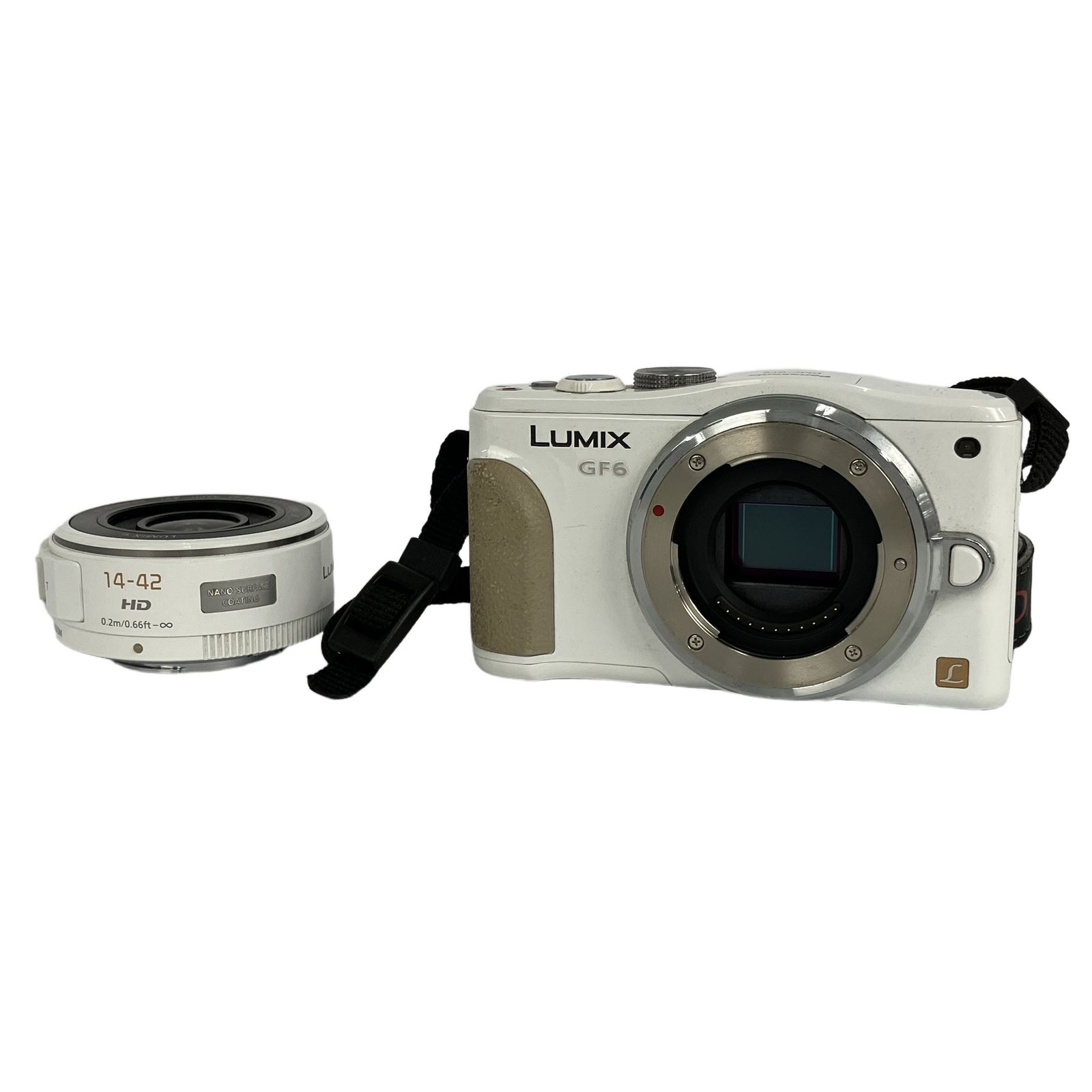 Panasonic LUMIX DMC-GF6 + LUMIX G VARIO 14-42mm F3.5-5.6 H-PS14042 ミラーレス一眼 Y11015735