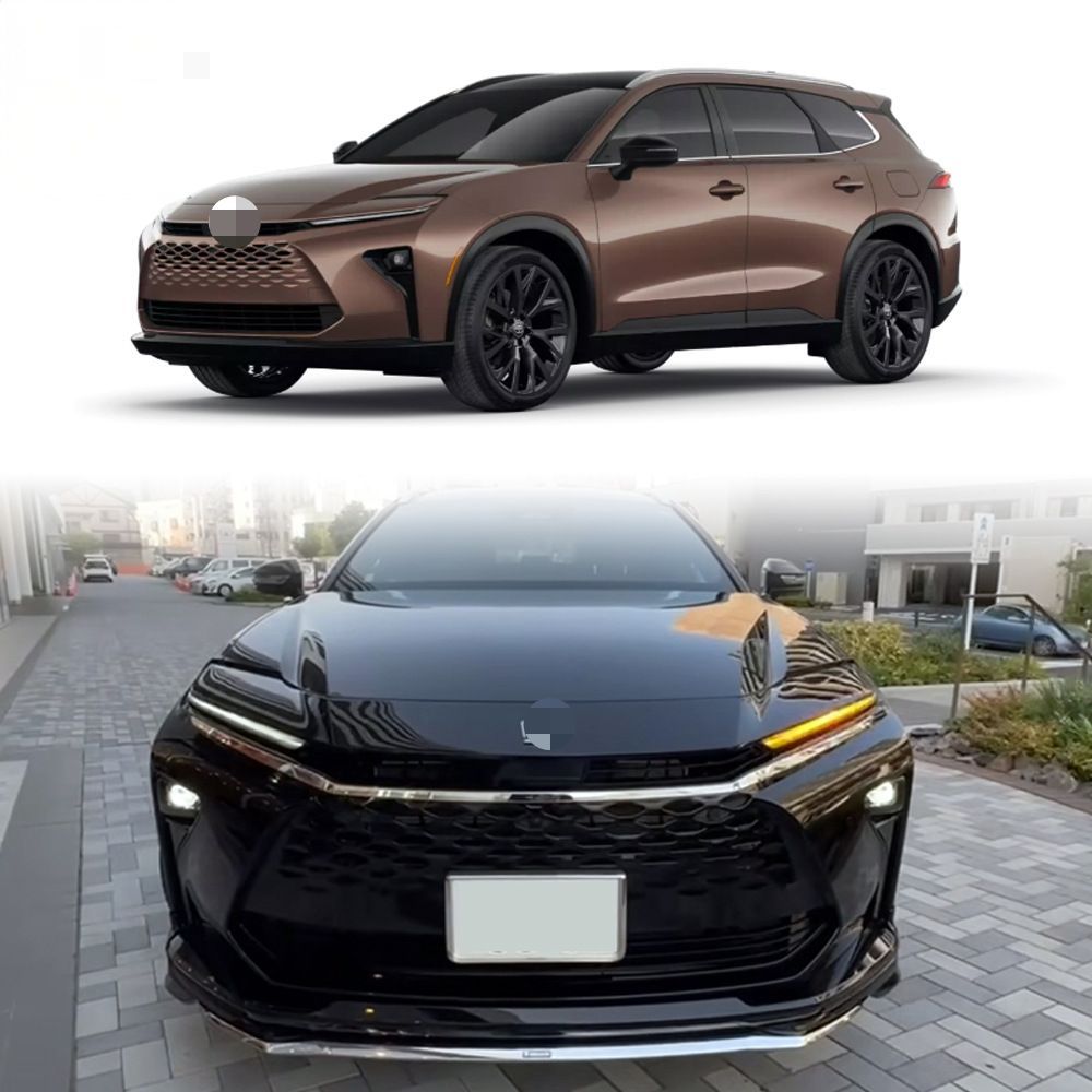 送料無料 トヨタクラウン エステート シグニア Signia 2025年3月以降 対応 フロントグリルガーニッシュ ボンネット前端グリルモール 中網装飾トリム ABS製 3P メッキ調ミラー 貼り付け式 外装アクセサリー 傷防止 車体保護 高級感 ドレスアップ