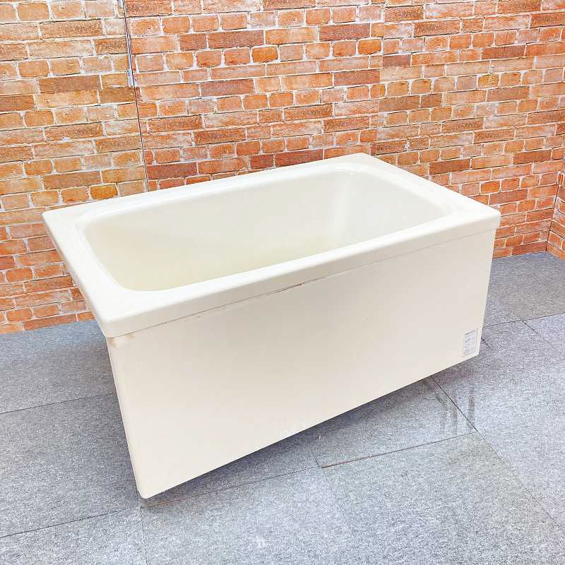 【中古品】【訳あり】 エプロン付き 材質FRP浴槽 (幅120cm 1200mm) お風呂 バスタブ ポリ浴槽 31E