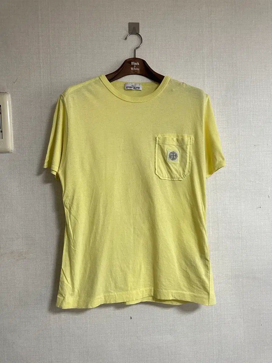 STONE ISLAND ストーンアイランド ポケット Tシャツ 半袖 L イエロー