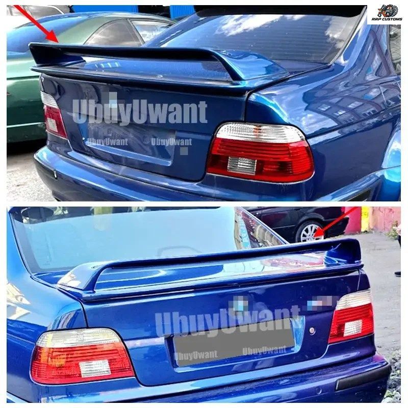 BMW 5シリーズ E39 M5 GTスタイル リアトランクリッド ブーツ カー スポイラー ウィング カーボン エクステリア チューニング 1997-2003