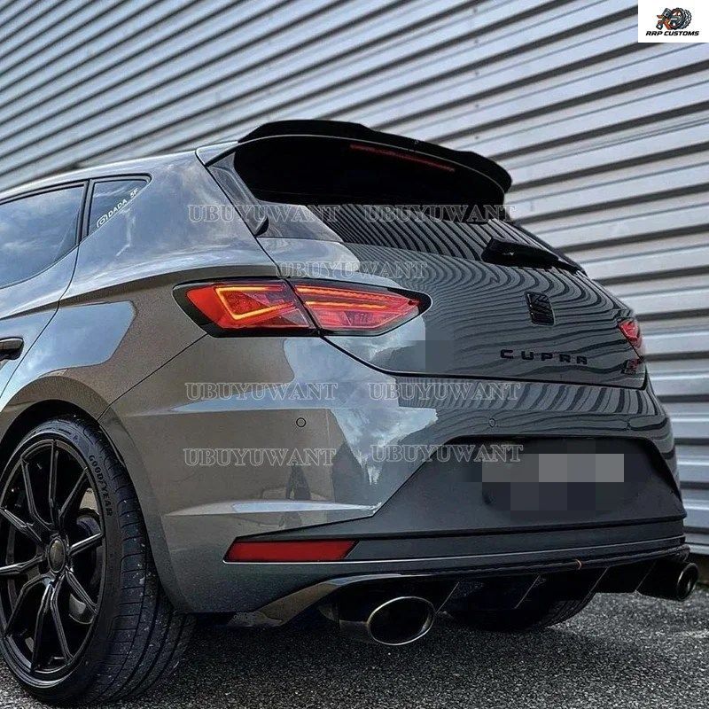 リアルーフリップスポイラー SEAT LEON 1P 5F MK3 ABS カーテールウィングデコレーション ST CUPRA TGI / FR ハッチバック スポイラー