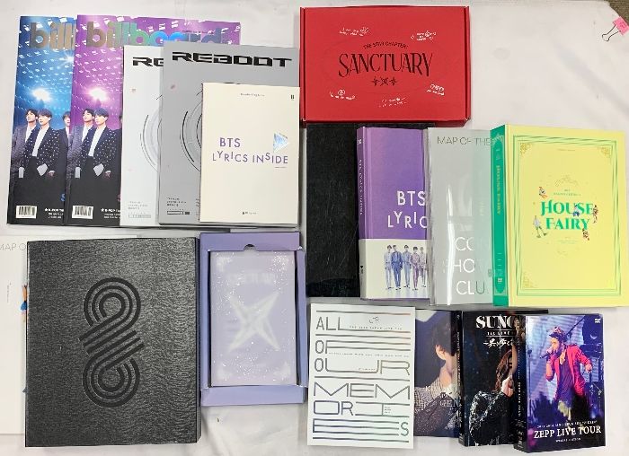 韓流アイドル関係 まとめて17点セット BTS チャン・グンソク ソンジェ 他 写真集 DVD CD