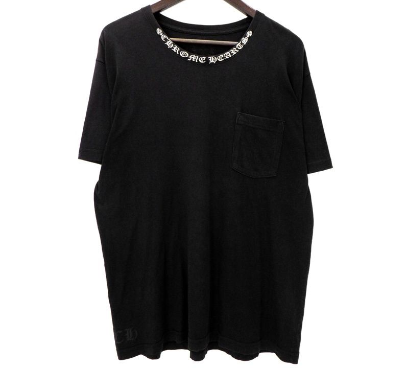 クロムハーツ CHROME HEARTS 【 Neck Logo TEE 】 ネック ロゴ Tシャツ　50070