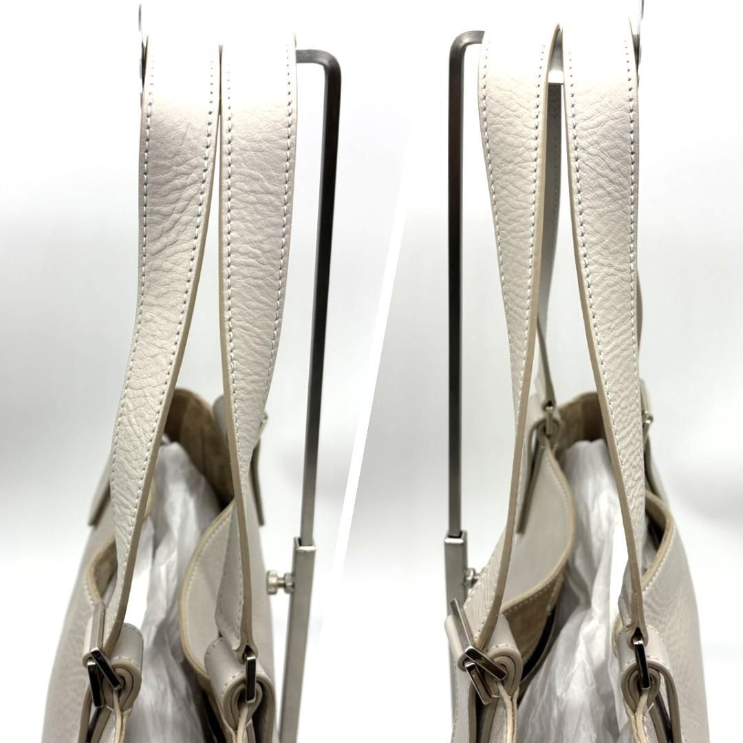 HIROFU ヒロフ ソーロ オールレザー トートバッグ Hロゴ シボ革 