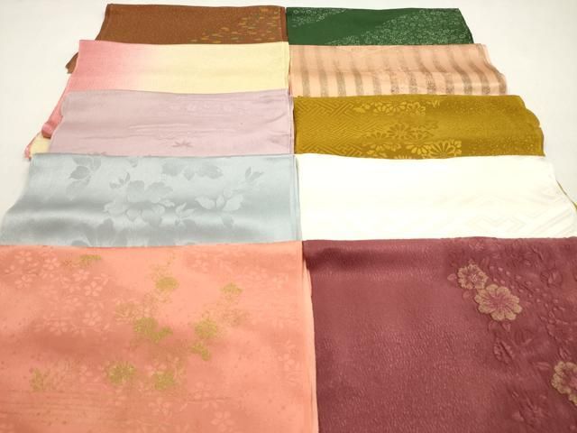 平和屋着物★和装小物　帯揚げ10枚セット　丹後ちりめん　正絹　逸品　DABG1260xg