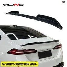 BMW 5シリーズ i5 G60 525i 530i 2023+ 3個セット 車用リアウィング トランクスポイラー 光沢ラバー 121cm