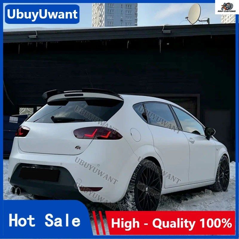 MK2 스포일러 시트 레온 MK2 2009 - 12 페이스 리프트 전 ABS 소재 자동차 리어 윙 프라이머 컬러 리어 스포일러