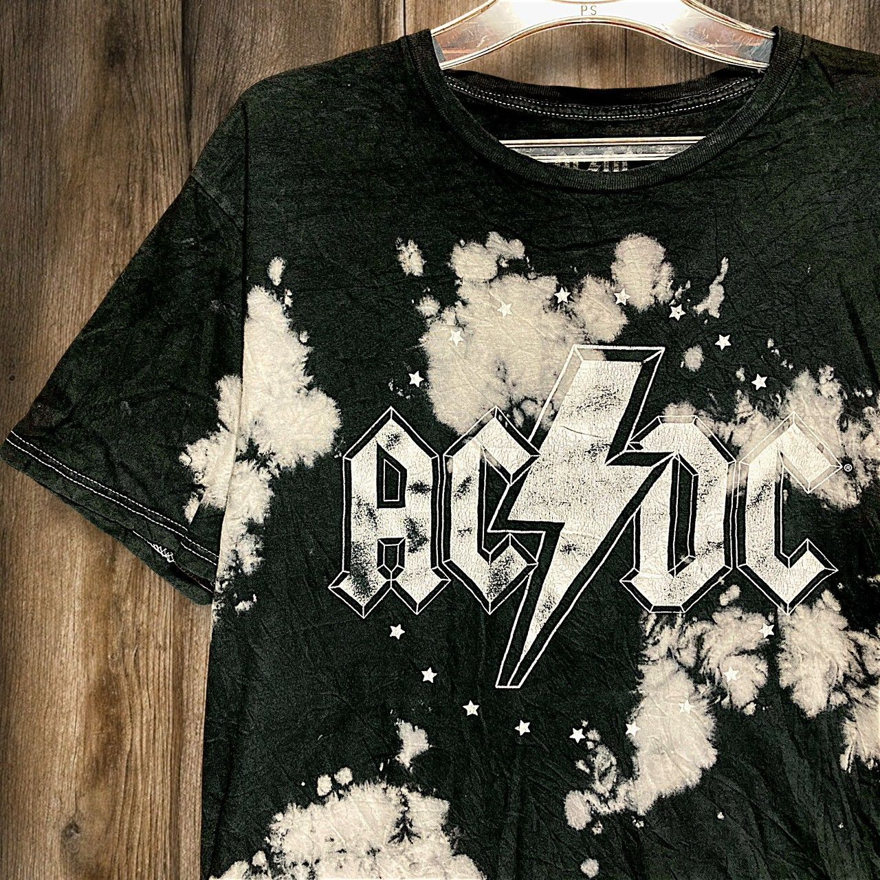 バンド Tシャツ ACDC エーシーディーシー ロック アーティスト 黒 L 