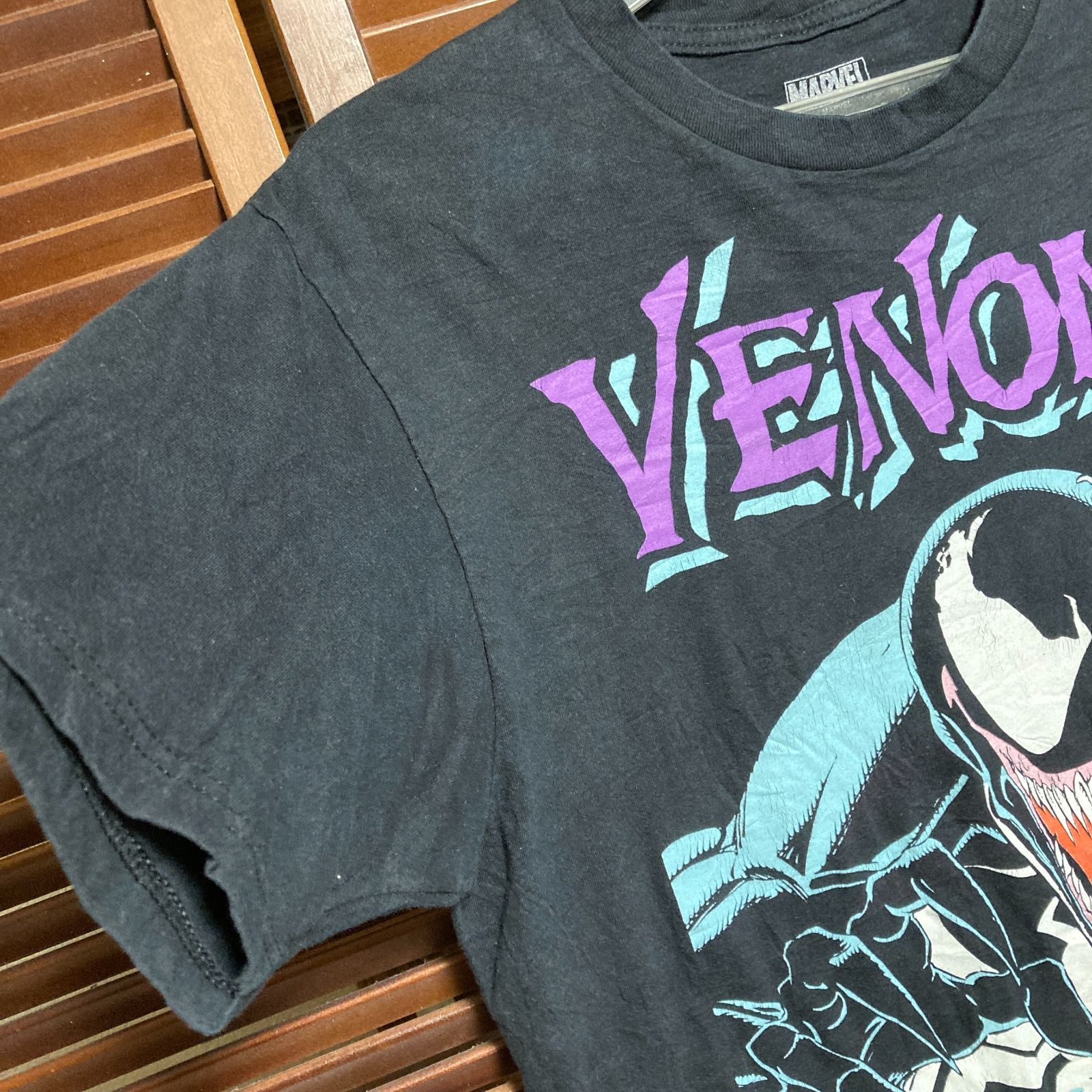 キャラ Tシャツ ヴェノム VENOM アメコミ アニメ 映画 ムービー 黒 M